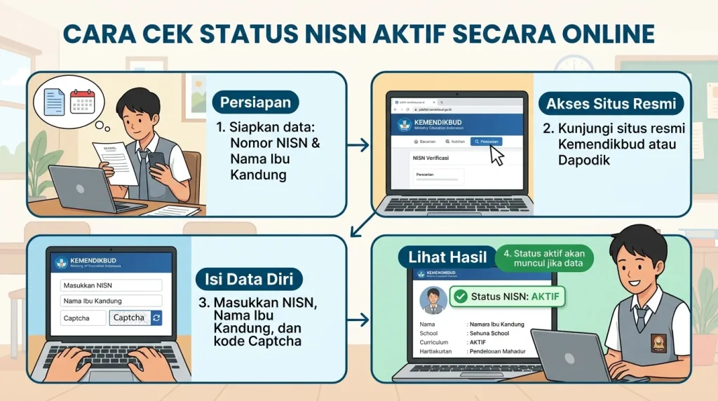 Cara Cek NISN Aktif atau Tidak Secara Online (Lengkap & Mudah) 2 cara cek nisn aktif atau tidak
