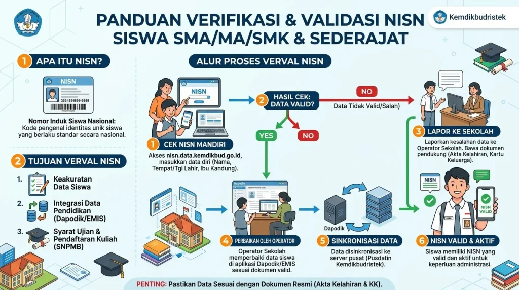Verifikasi dan Validasi NISN Peserta Didik SMA Sederajat 1 Verifikasi dan Validasi NISN Peserta Didik SMA Sederajat